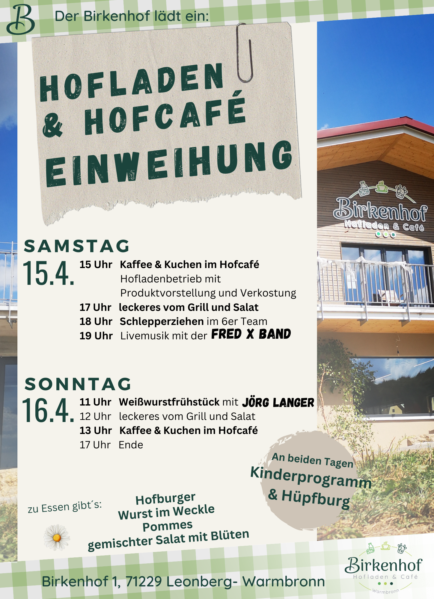 Hofladen Hofcafe Einweihung